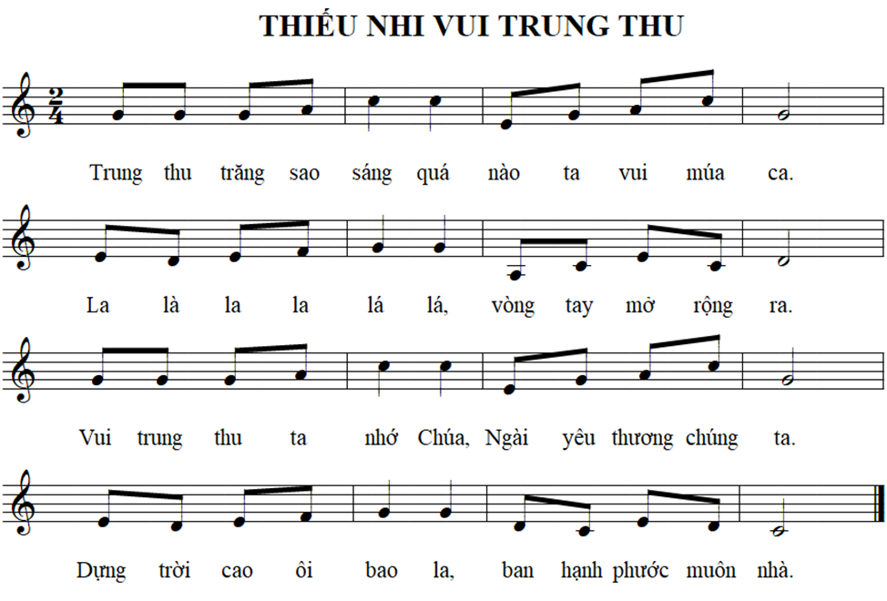 CHƯƠNG TRÌNH THIẾU NHI VUI TRUNG THU